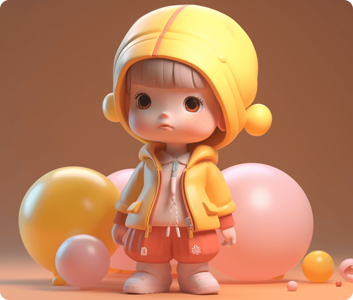 3D盲盒人物示例图